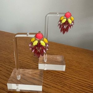 Colorful rhinestone earrings